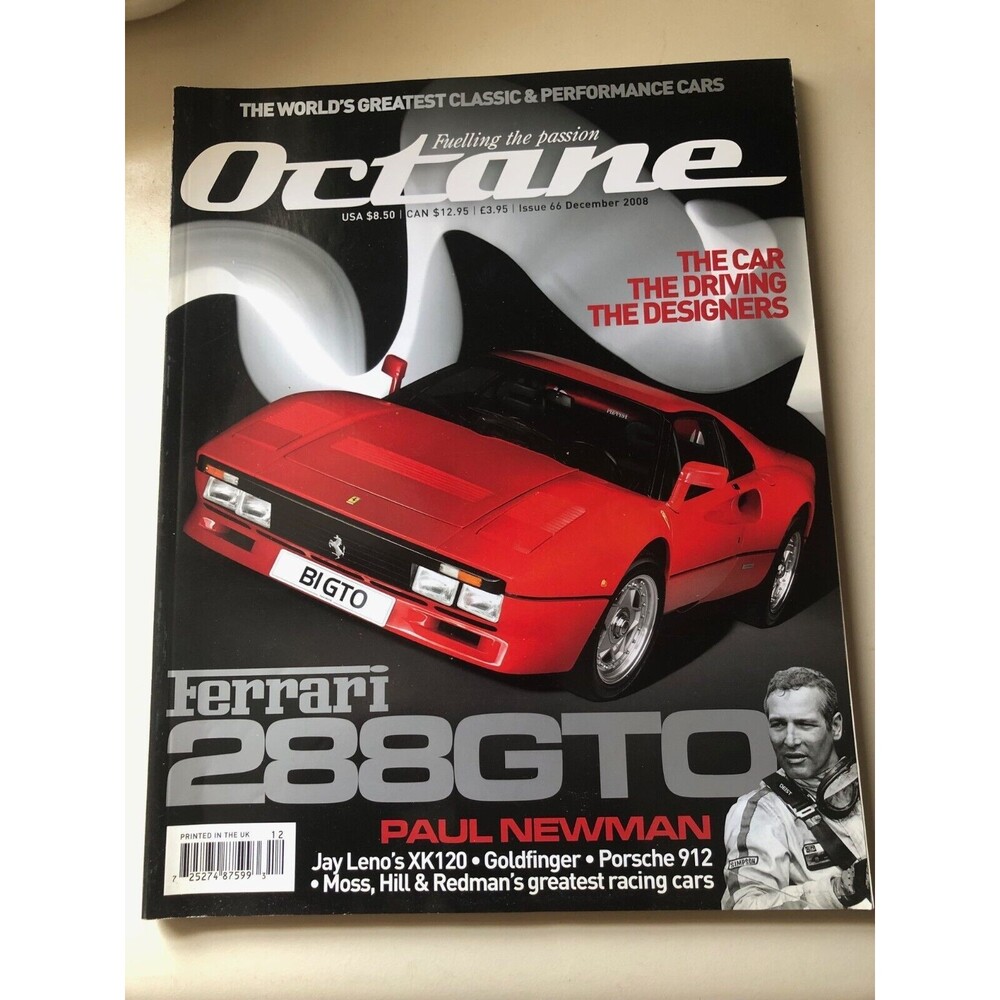 Octane‎ Magazine UK December 2008 Issue 66 Paul Newman- Jay Leno